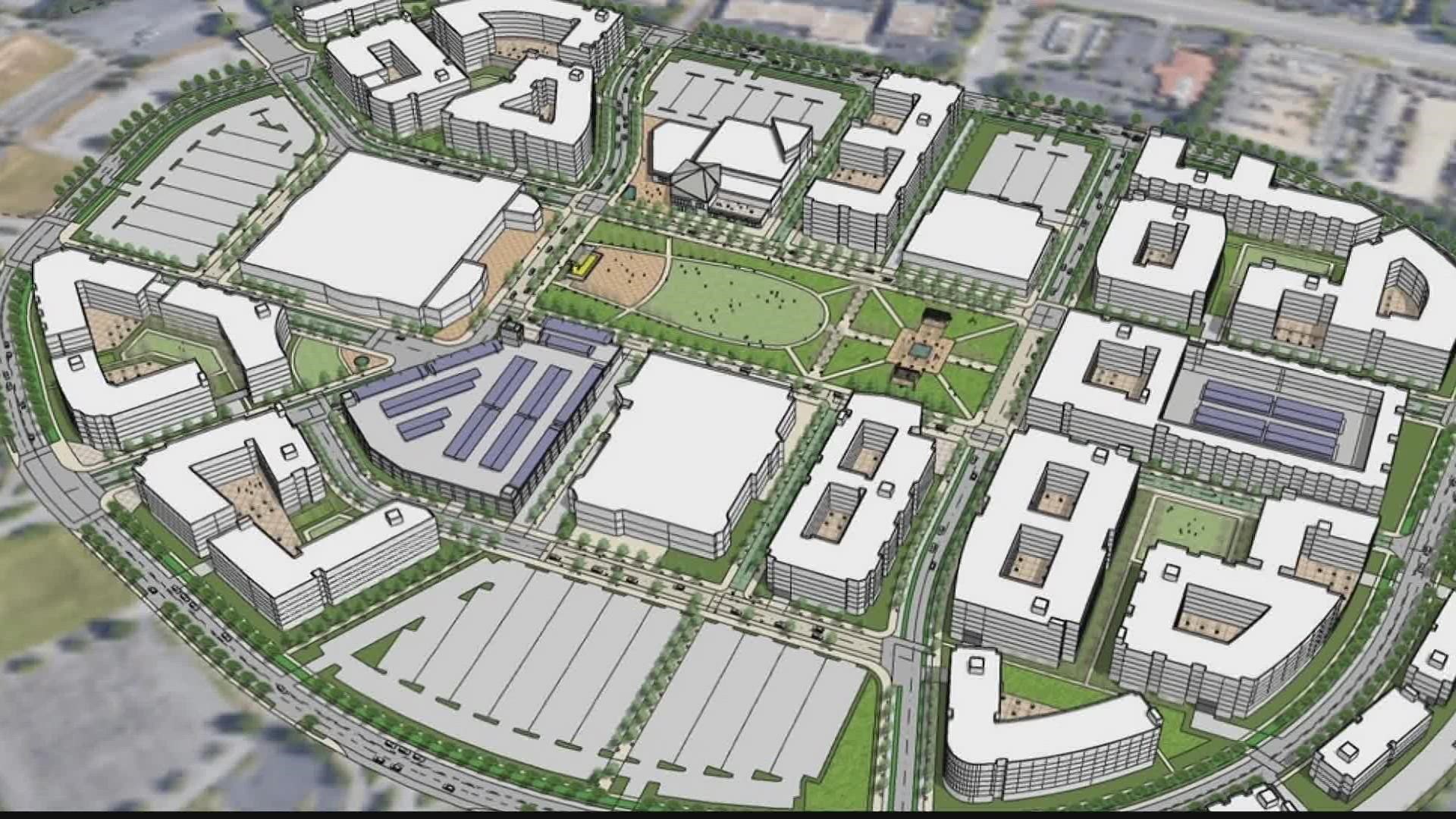We have our first look at revitalization plans for Gwinnett Place Mall. The mall is most recently known for being featured in "Stranger Things."