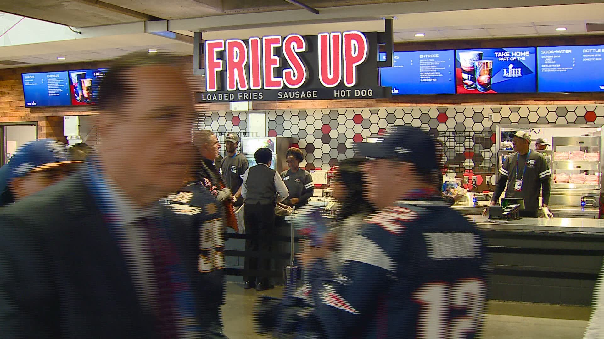 Say hello to Fries Up, the stadium's alter-ego entity for special Sunday occasions.