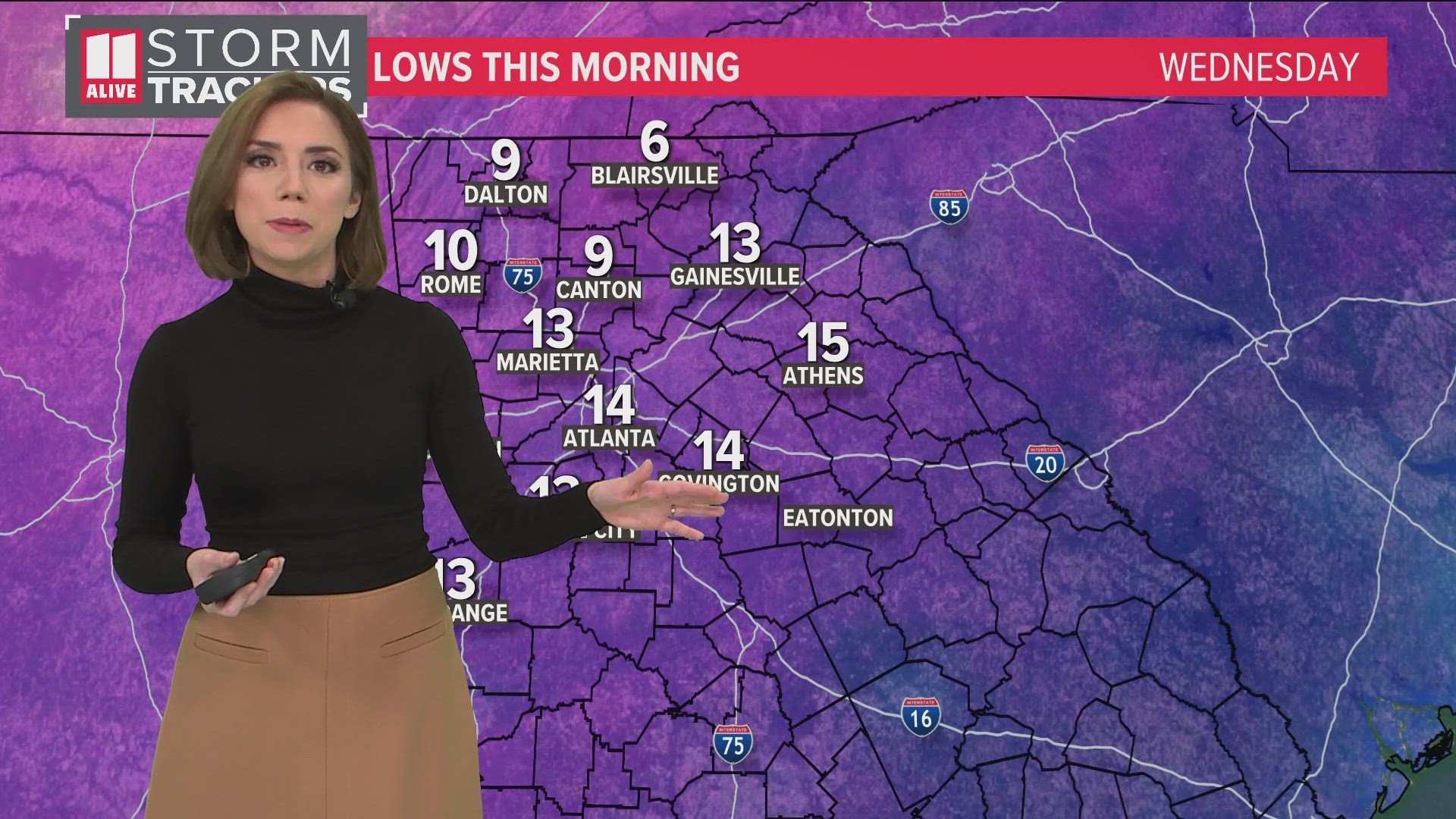 Another surge of cold air moves in for the weekend