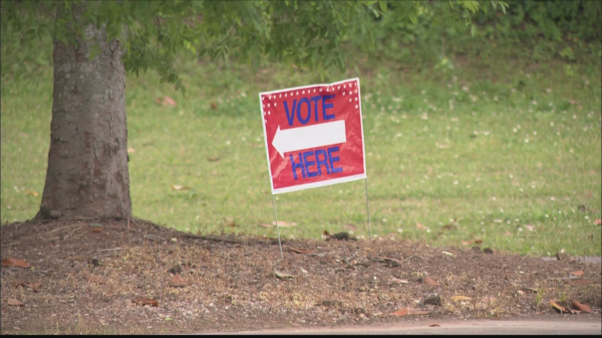 Election workers on-site tell 11Alive the day started off slow. More people began to arrive later in the afternoon.