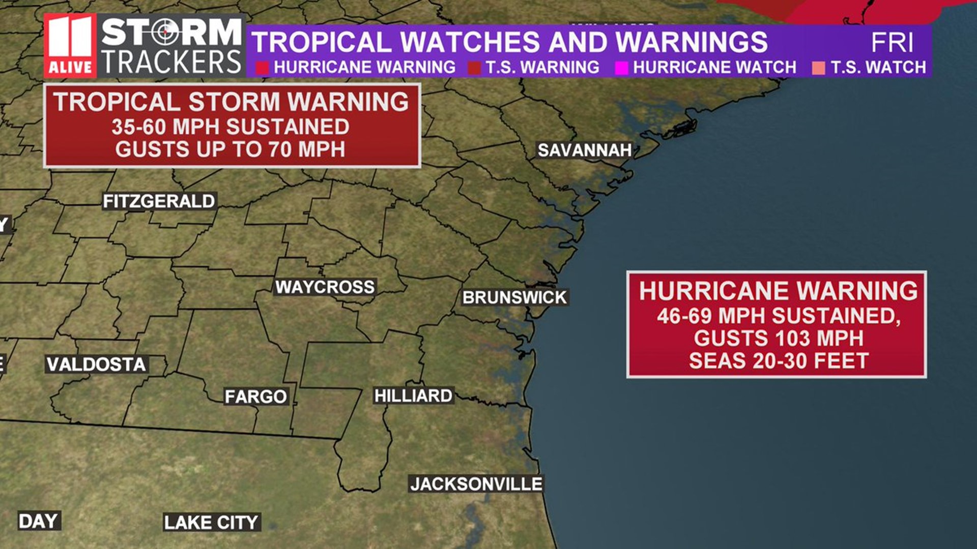 Dorian live radar and new maps | 11alive.com