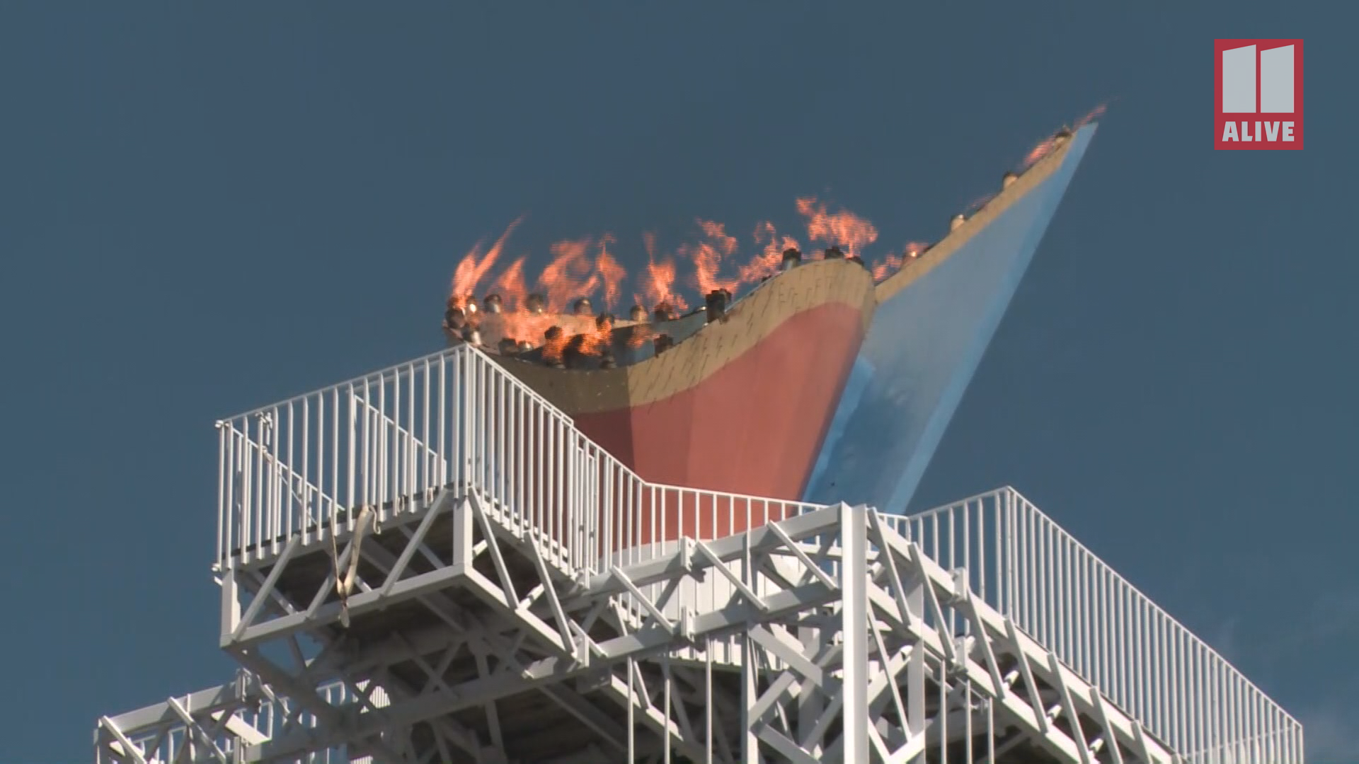 Atlanta's Olympic cauldron, which last burned over a competition during the 1996 Summer Games, was ignited on Saturday ahead of the 2020 US Olympic Marathon Trials.