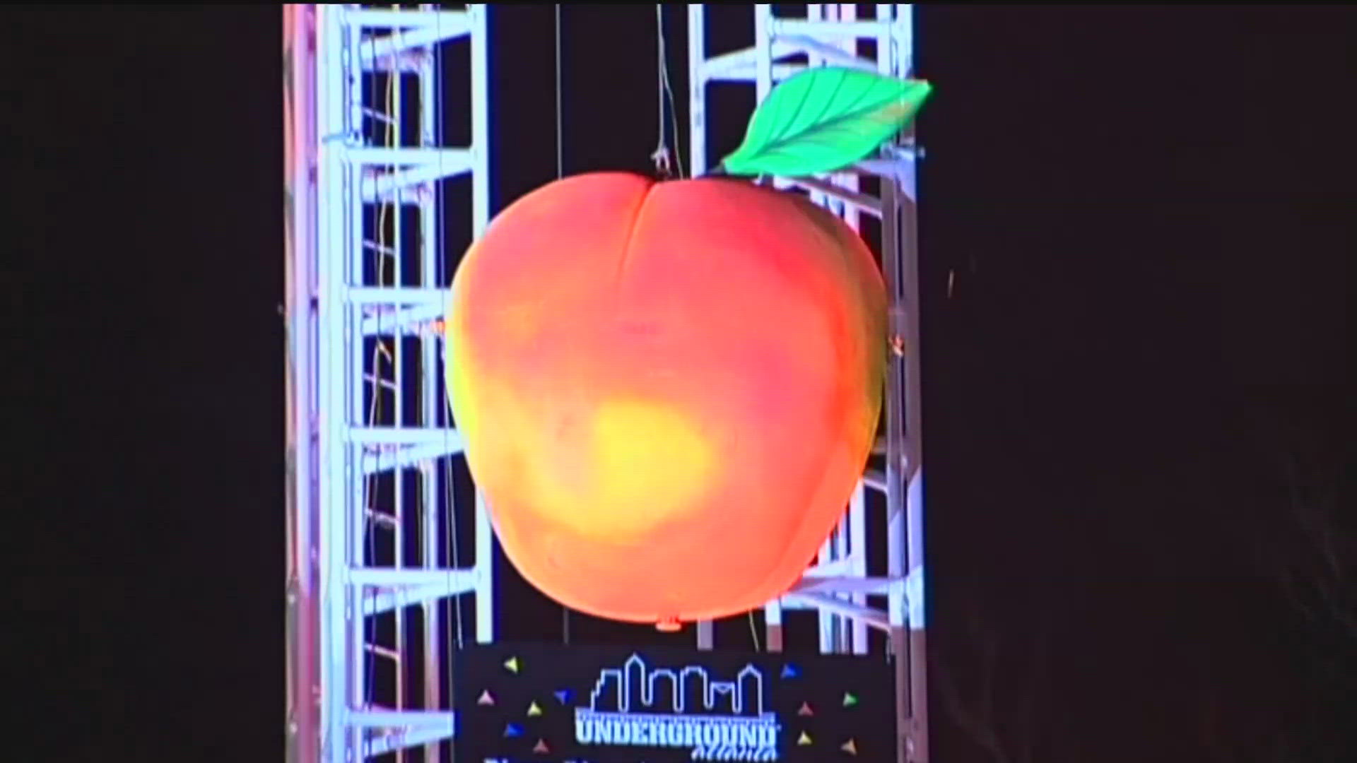 Typically, an 800-pound peach falls from a 138-foot tower to help count down to a new year, bringing in people from all over the state to Atlanta.