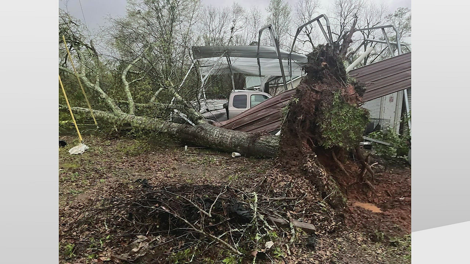 On Sunday morning, two tornadoes swept through Georgia -- in Milledgeville and near LaGrange. Several were hurt, but no one was killed. It left widespread damage.