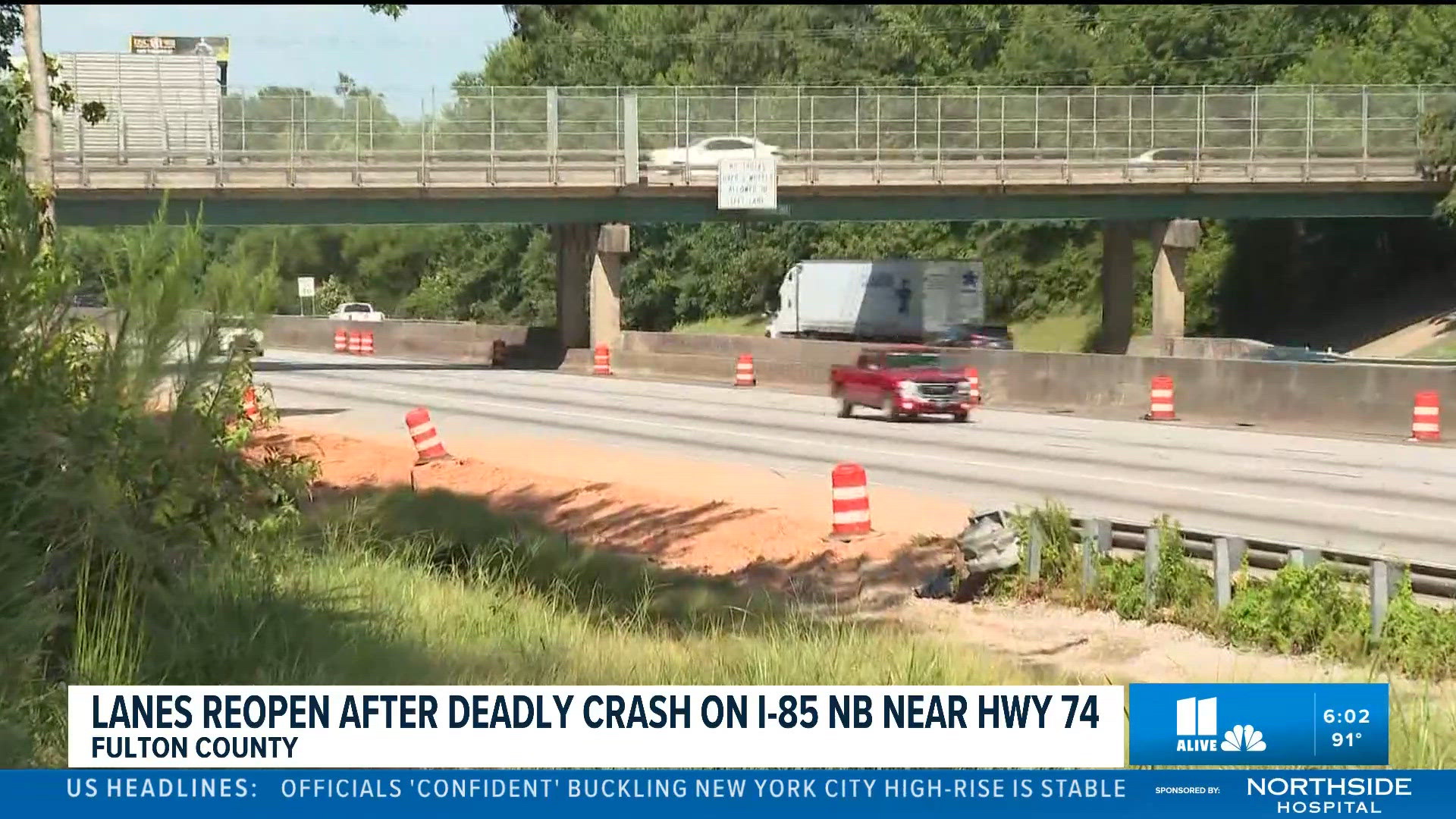 Interstate 85 crash kills one in Fairburn | 11alive.com