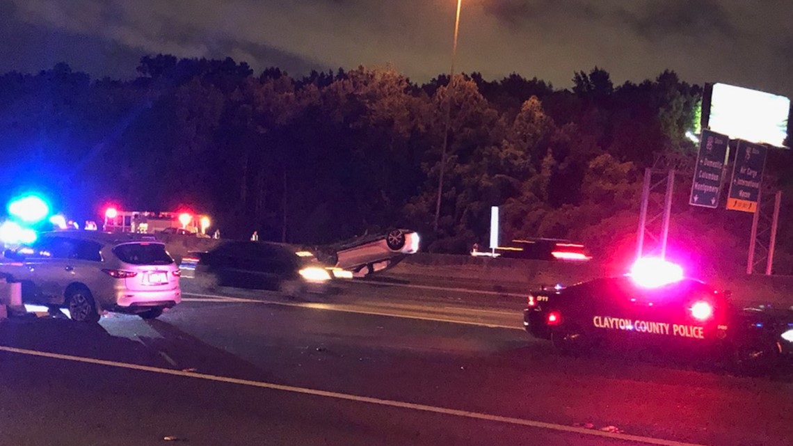 Car flips, driver struck, killed by another vehicle on 75/85
