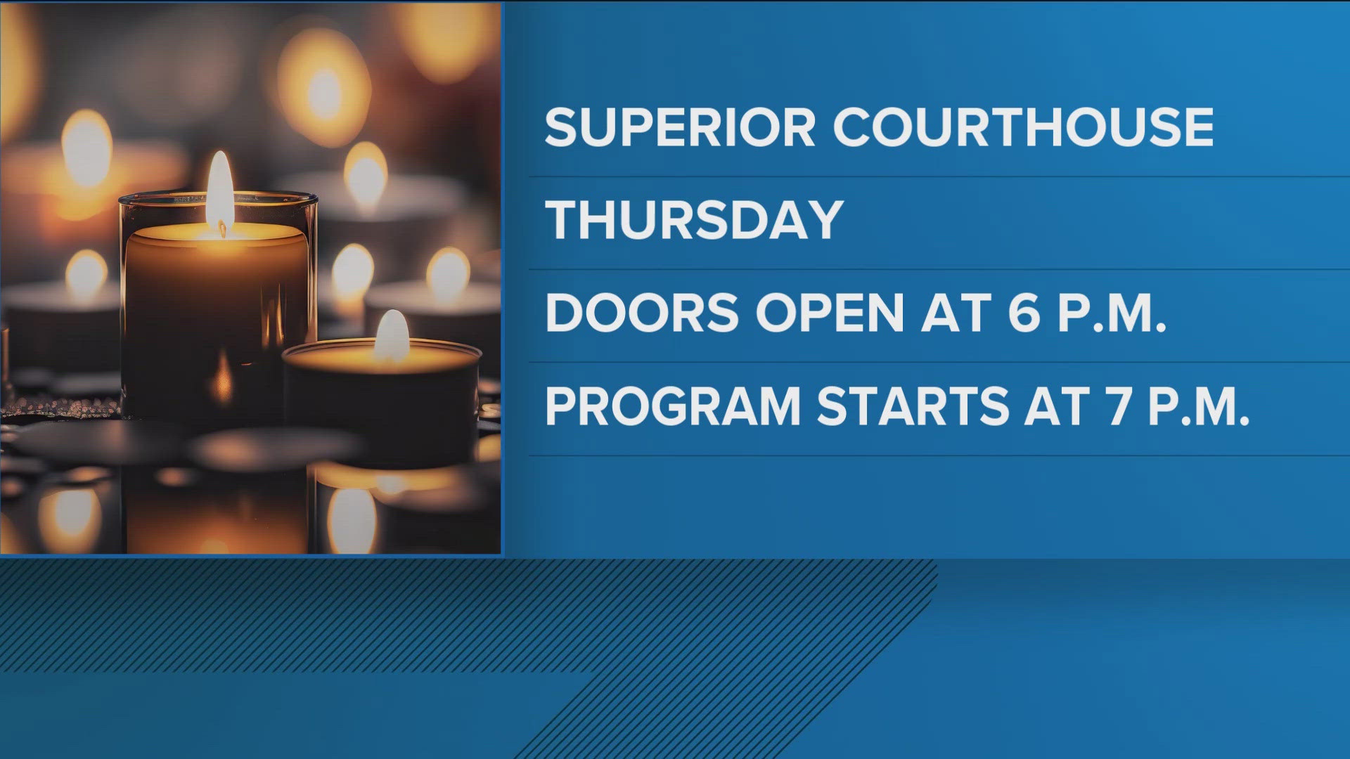 The vigil will be held at the Cobb County Superior Courthouse.