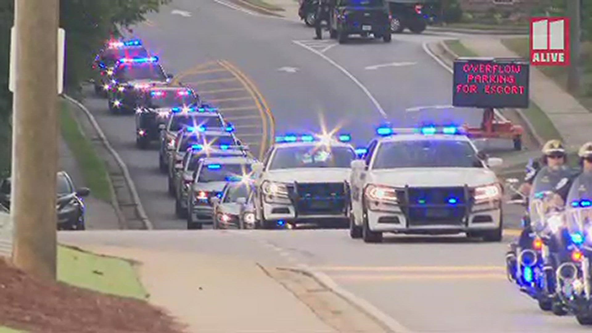 Jonathan Koleski Cobb deputy funeral Sheriff Craig Owens remarks ...
