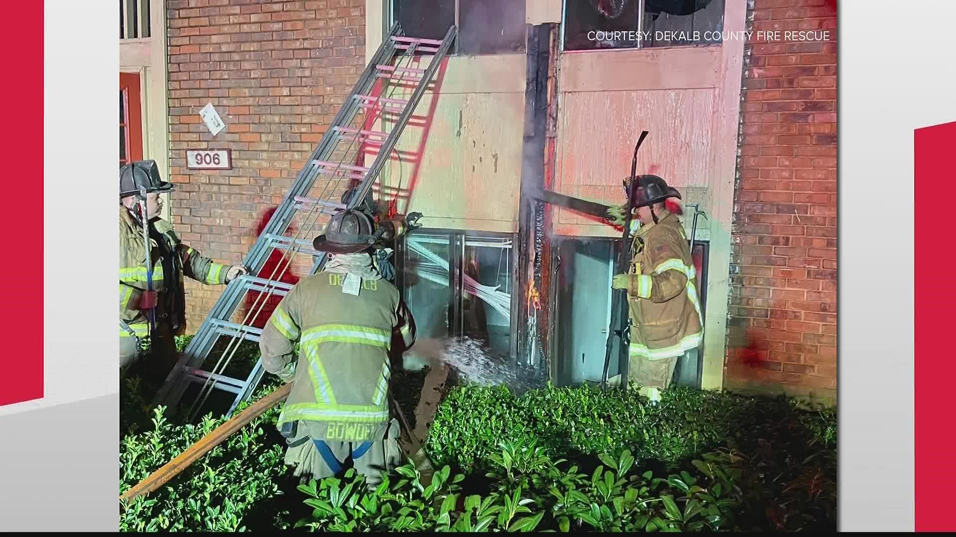 DeKalb County Fire Rescue said it happened just after 1:30 a.m. Saturday morning.