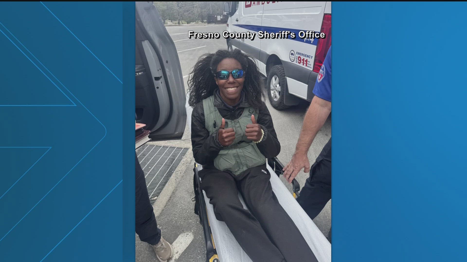 Tiffany Slaton, 27, was reported missng last month in Fresno Cunty, California. She was found safe inside a cabin.