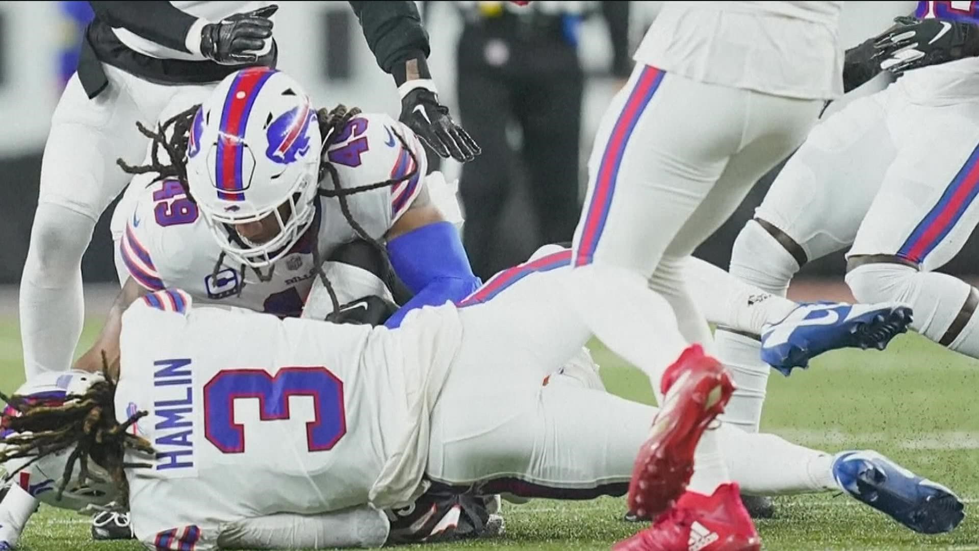 24-year-old Buffalo Bills safety Damar Hamlin remains in critical condition  Monday night