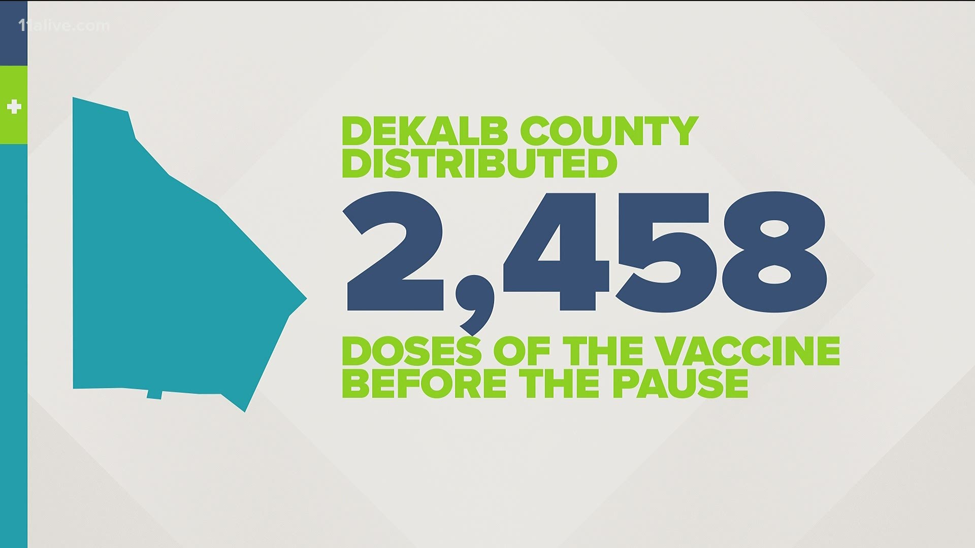 Dekalb County made the switch away from the Johnson and Johnson vaccine just one hour before its first vaccine appointment.