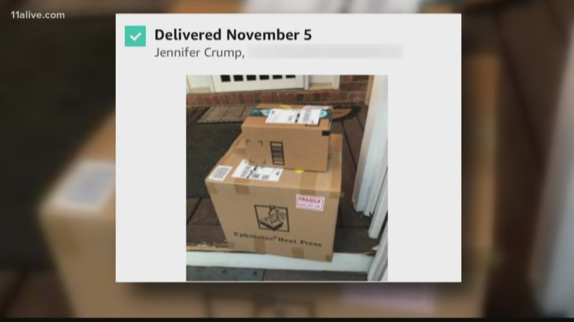 She reported all of this to Amazon and is getting ready to file a police report.