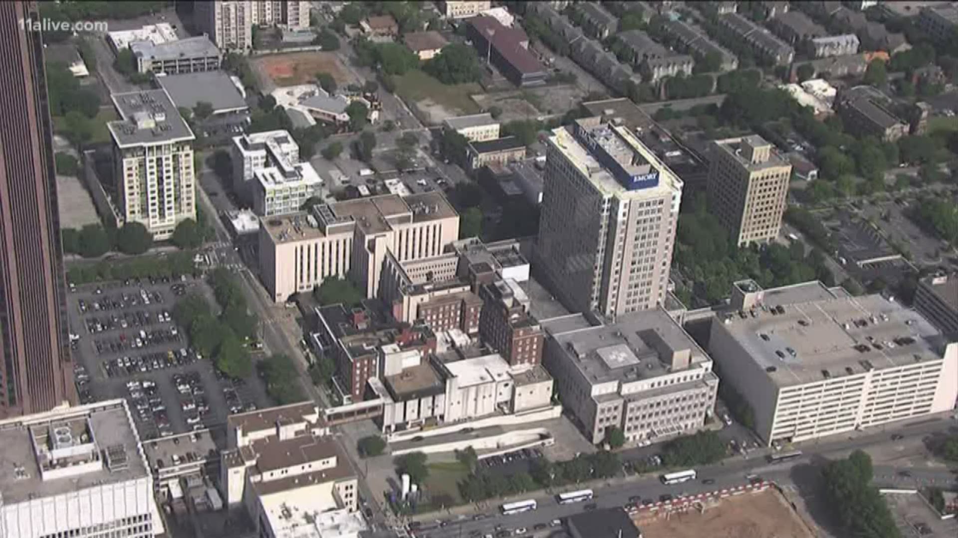 The Atlanta Business Chronicle reports that the tower will be connected to the existing hospital on Peachtree Street.