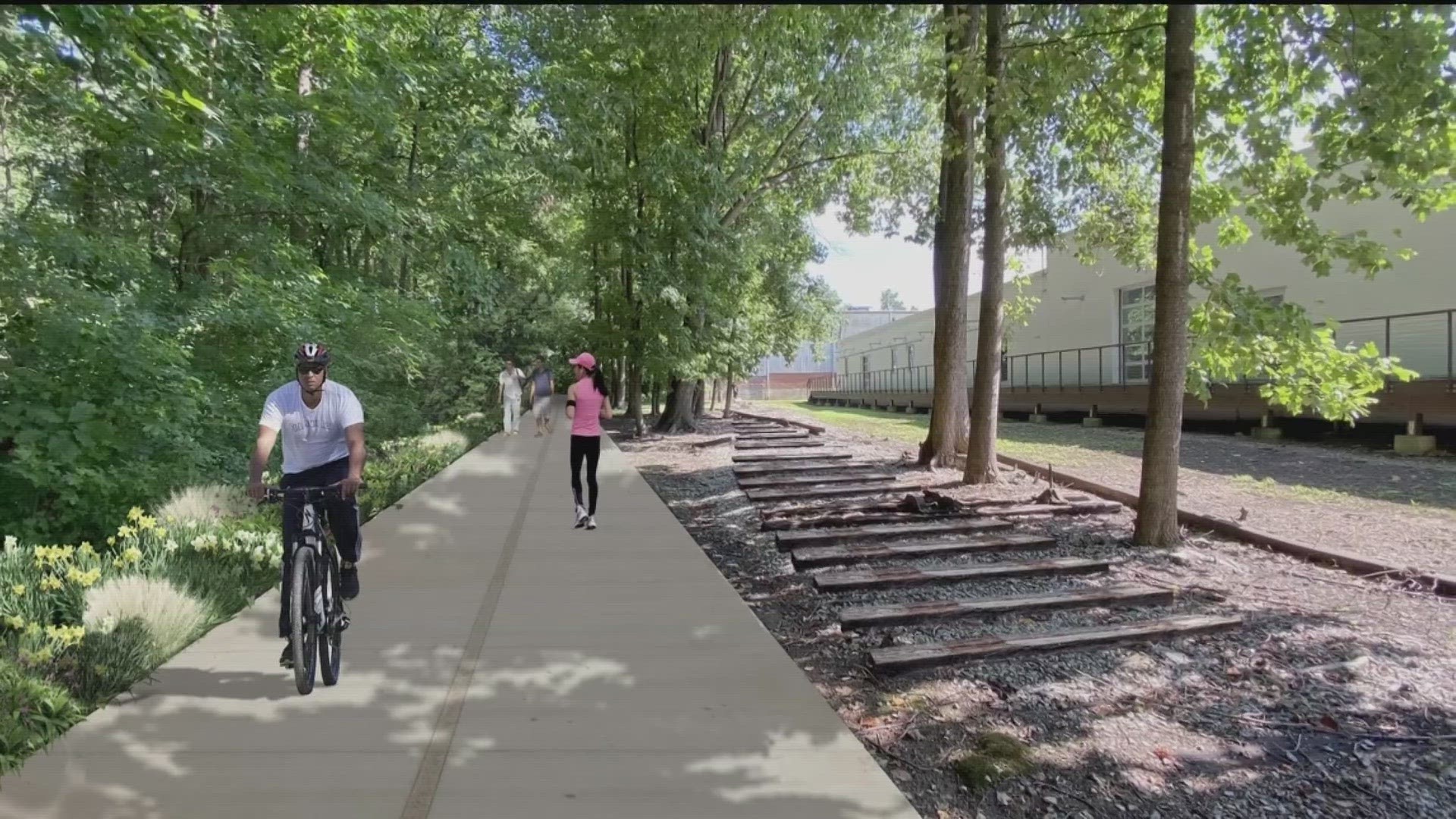 The Silver Comet Connector will eventually link two very popular walking and biking trails