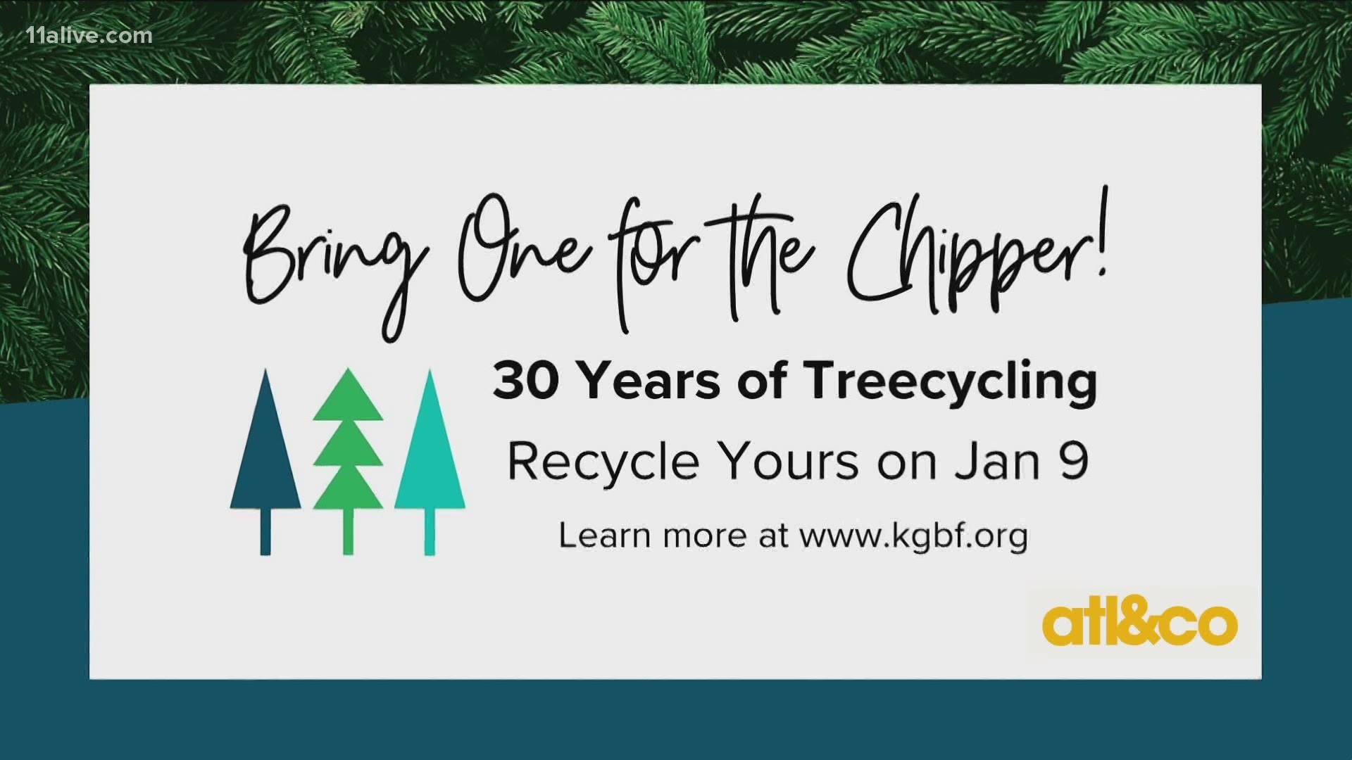Bring One for the Chipper! Recyle your Christmas tree on January 9.