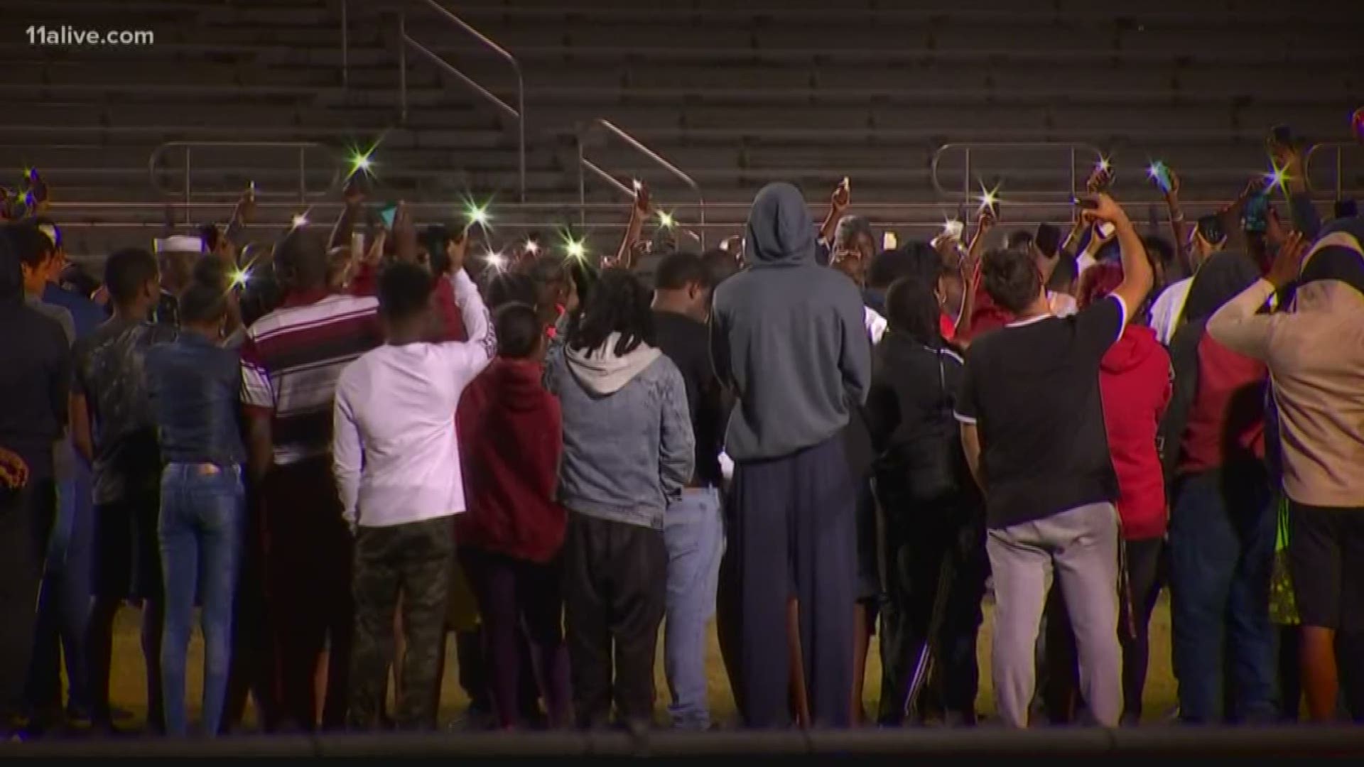 Family and friends gathered to remember the teen.