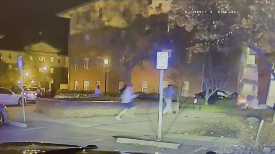 Driver crashes into Georgia Southern dorm video | 11alive.com