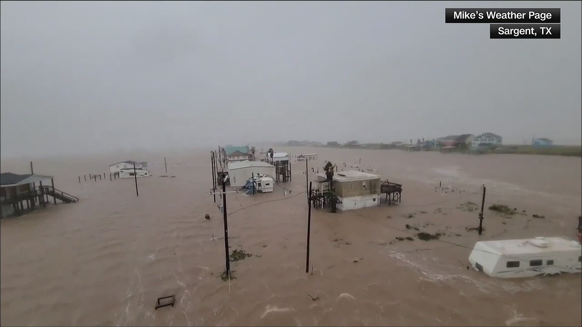 Terrifying moments for Texans as Beryl slams the state.