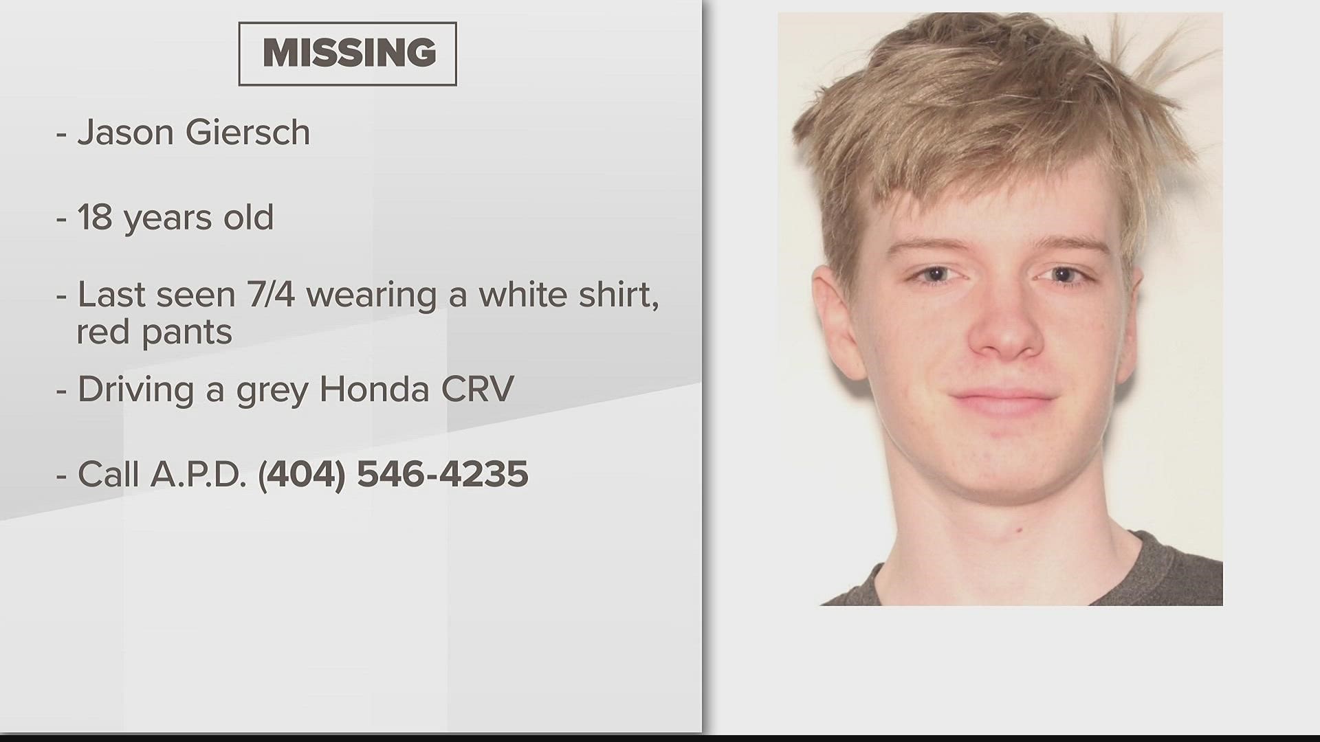 Atlanta Police need help as they try to find a teen who went missing over the Fourth of July holiday.