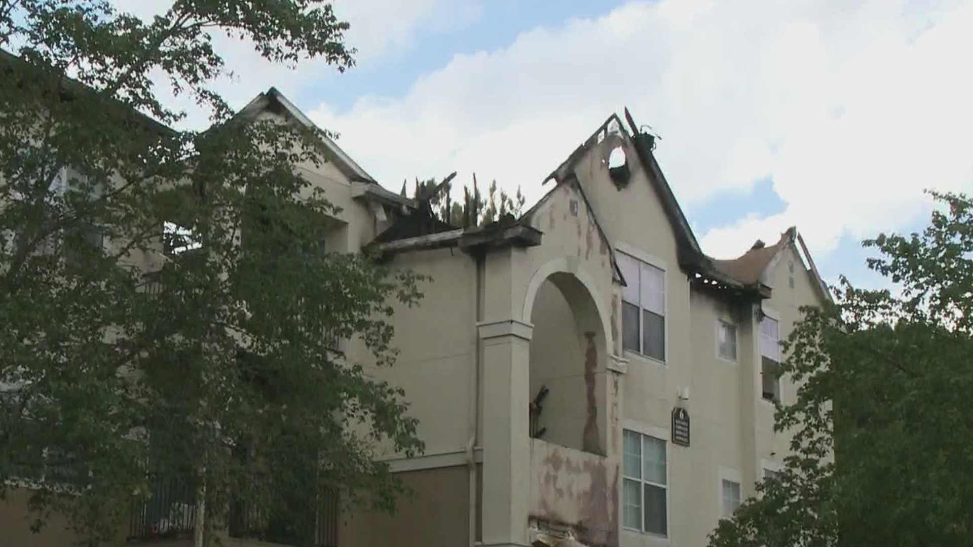 The Red Cross met with family members after the apartment fire near Duluth swept through a building.