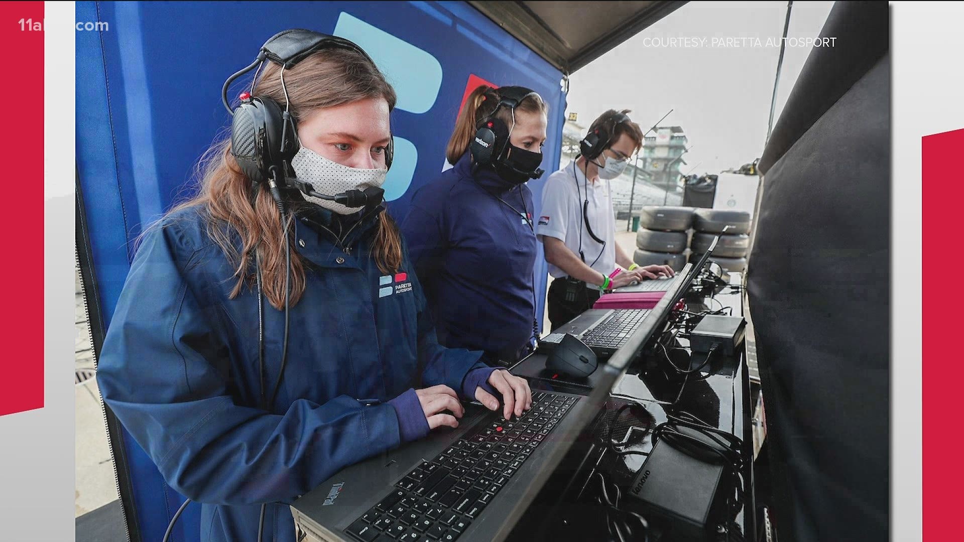 Take a look at her behind the scenes at the Indy 500