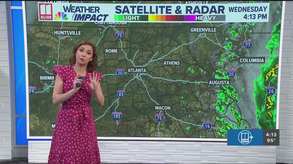Metro Atlanta can expect sunshine and heat through the rest of the week ...
