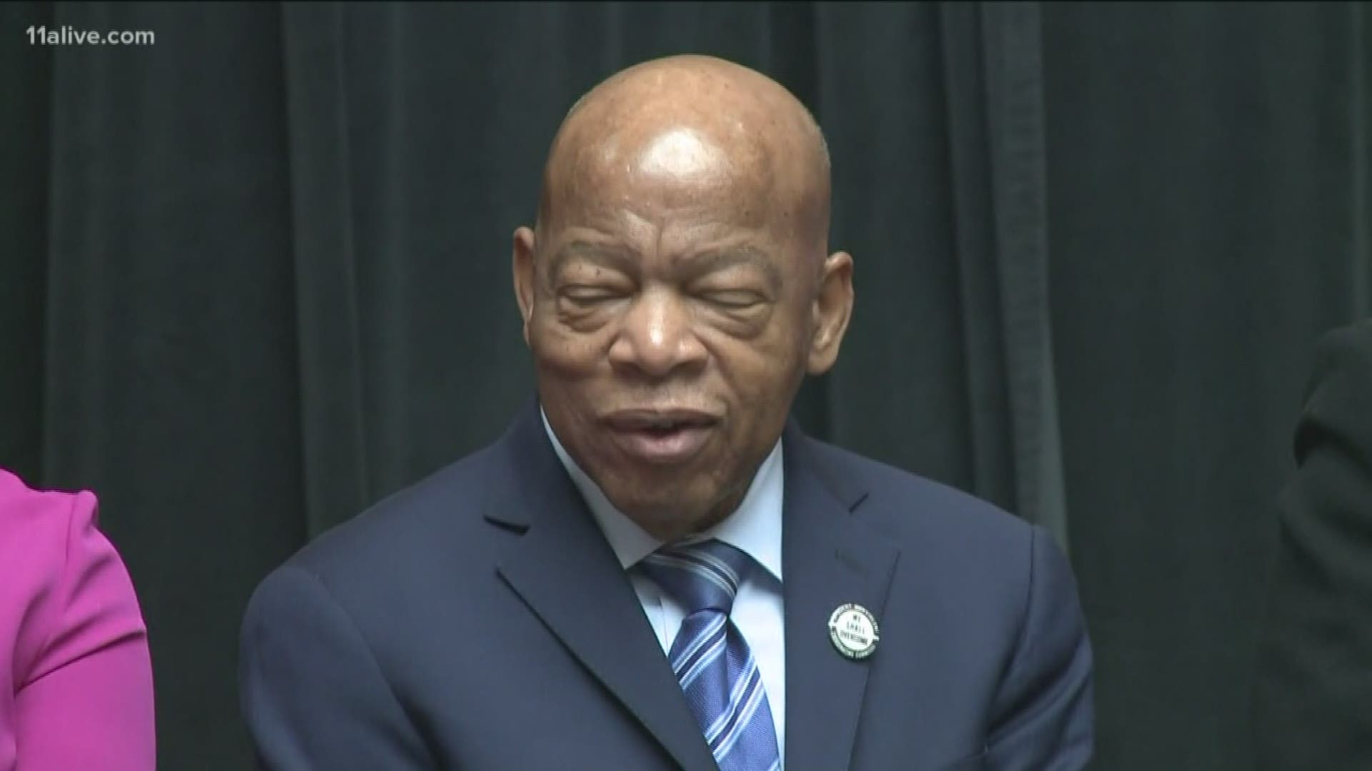 The Congressman and Civil Rights icon spoke at Framingham State in Massachusetts over the weekend.