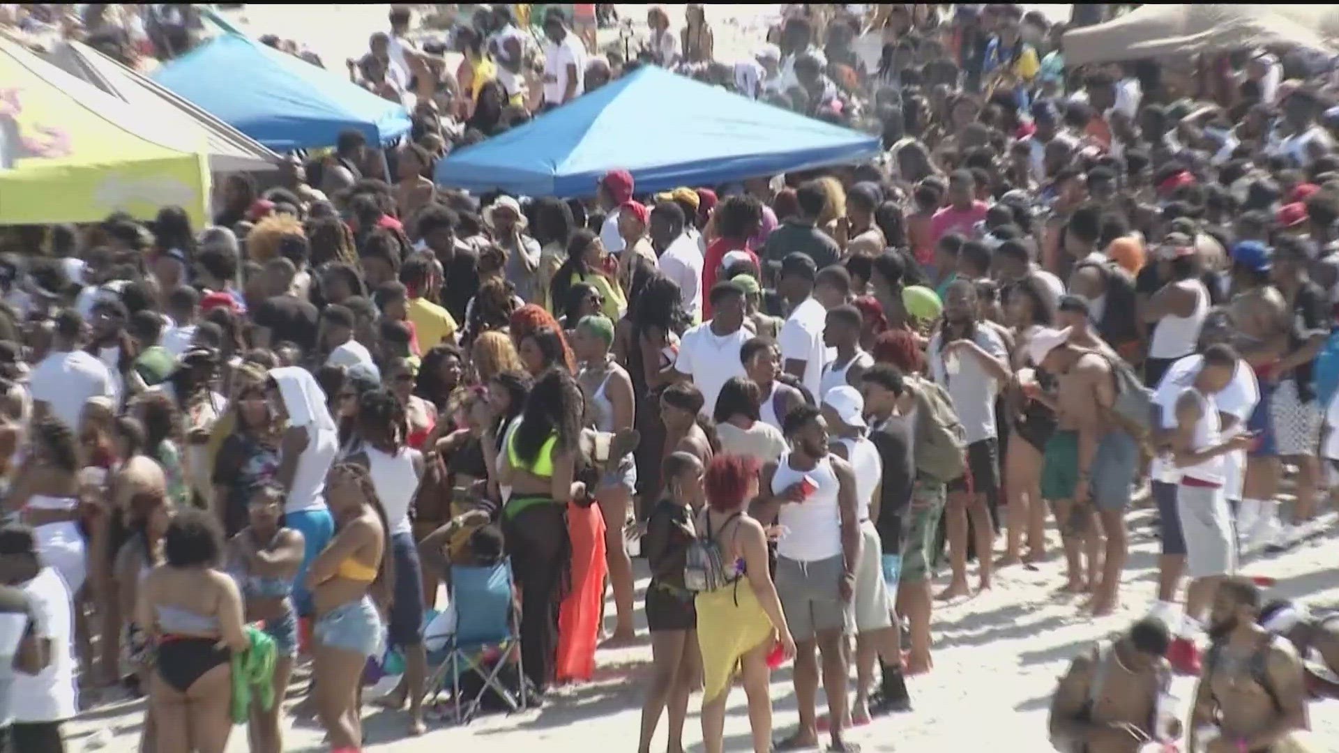 Thousands of Black college students expected for an annual spring bash at Georgia's largest public beach will be greeted by dozens of extra police officers.