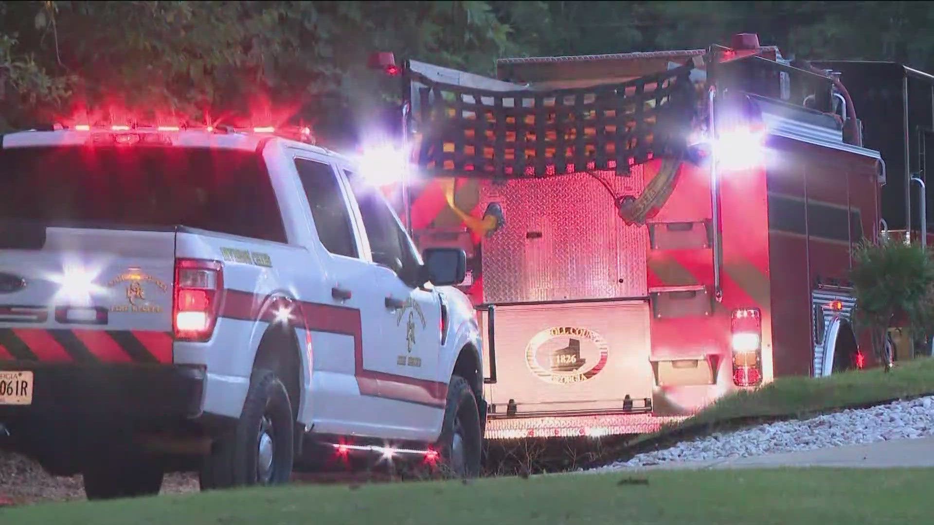 The fire occurred overnight Tuesday on Daniel Drive.