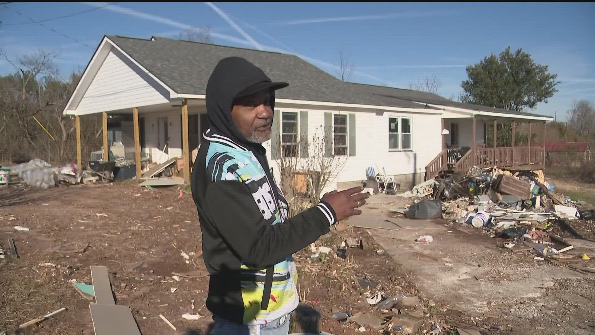 A man said he's still waiting to get back inside a home that's been in his family for more than 50 years.