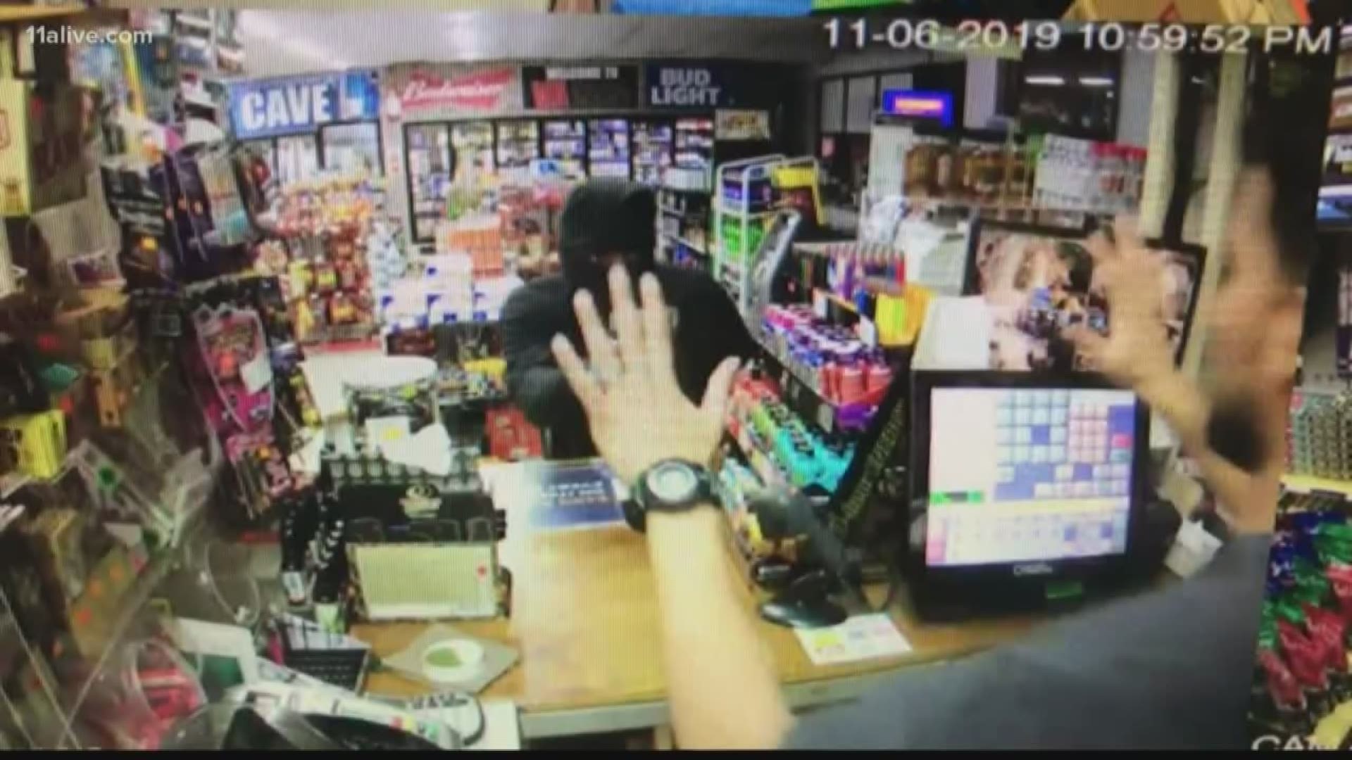 Take a look at the surveillance video
