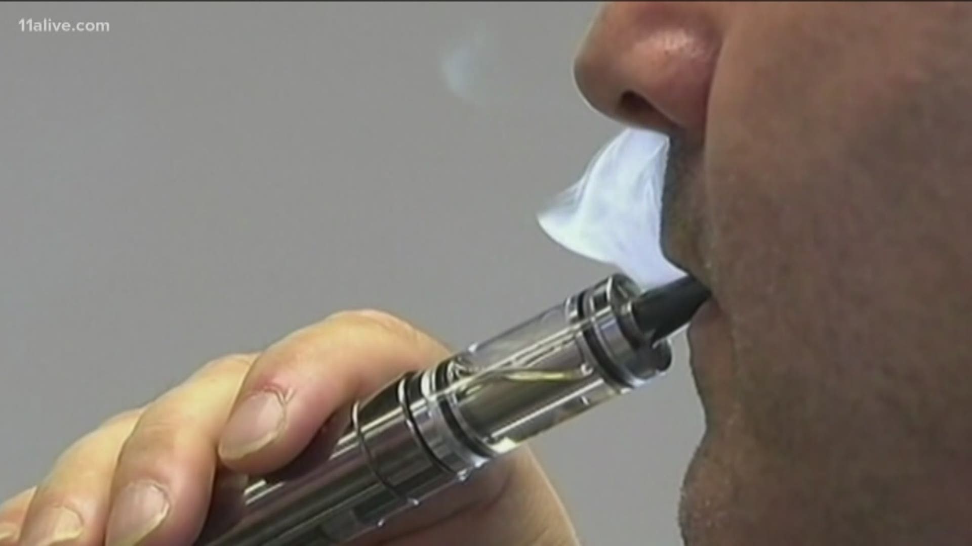 The patient had a history of "heavy" nicotine vaping, but no reported history of vaping THC.