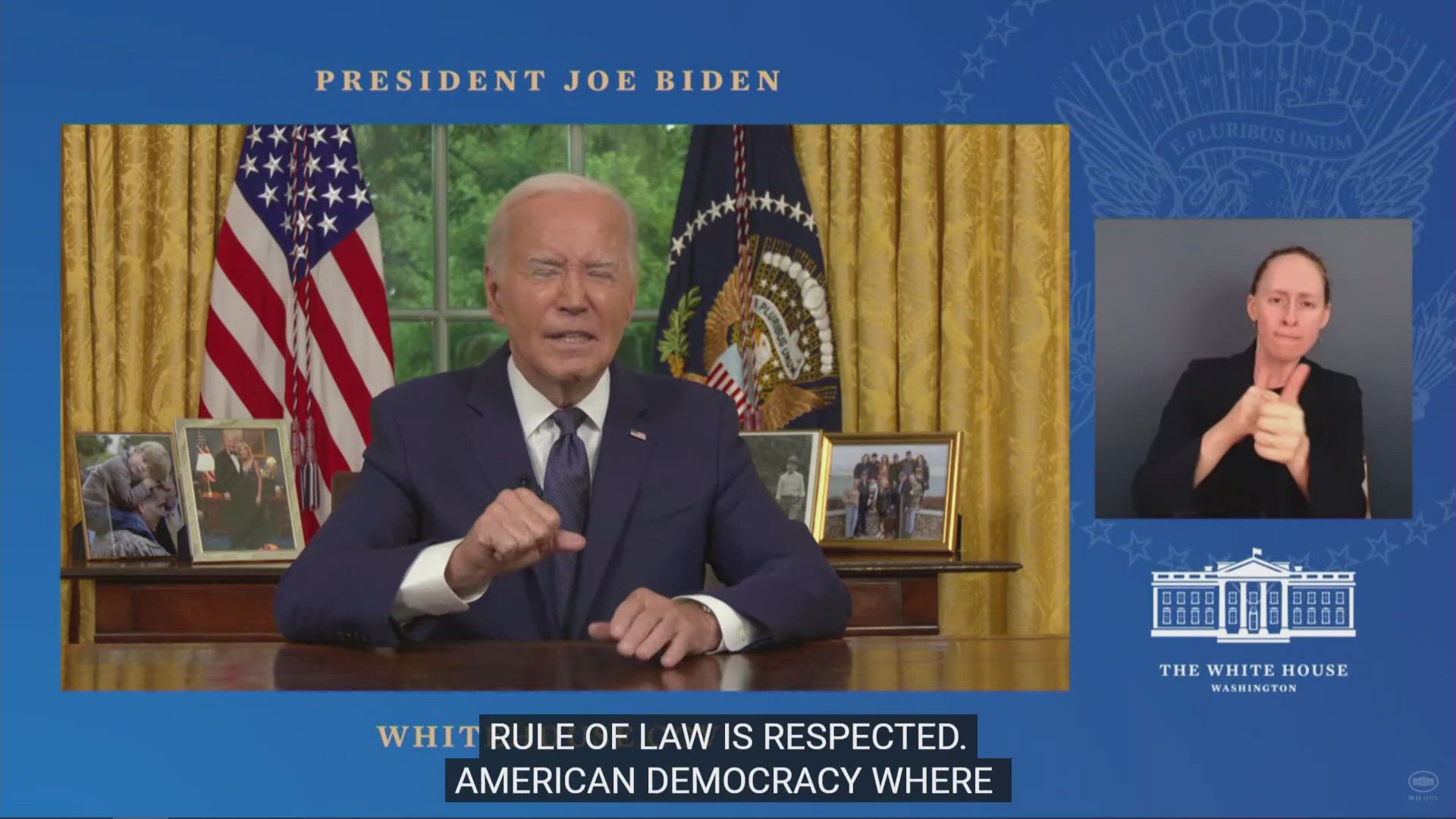 President Biden addressed the nation following the attempted assassination against former President Trump.