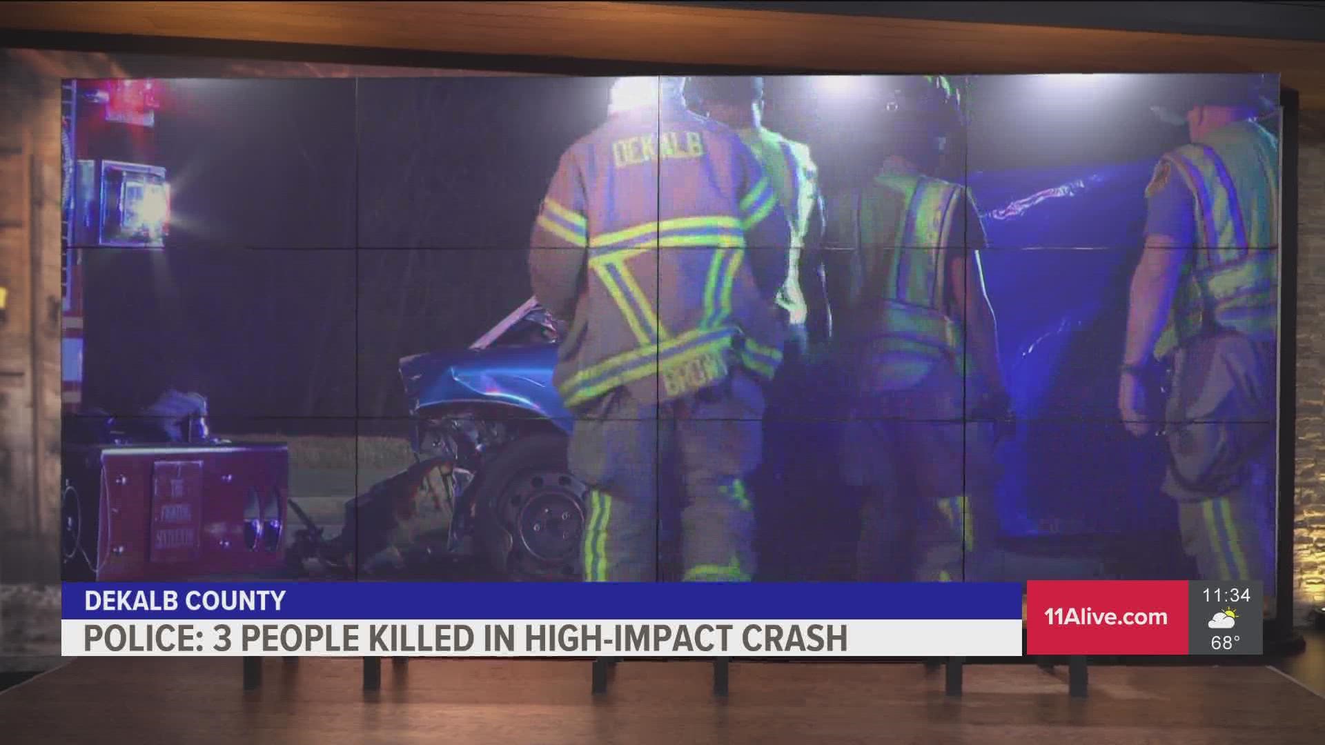 Officials call it a "high impact wreck."