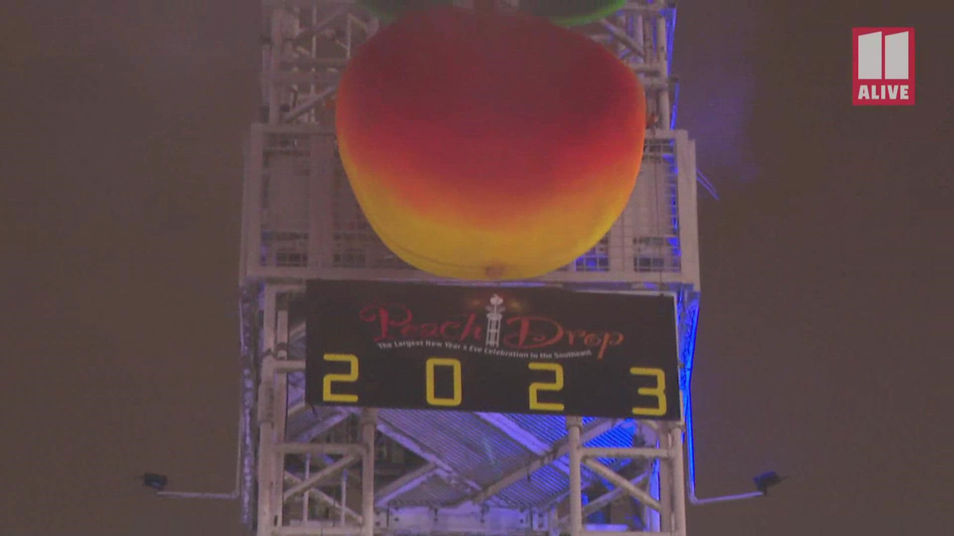 Rewatch the Atlanta Peach Drop for New Year 2023