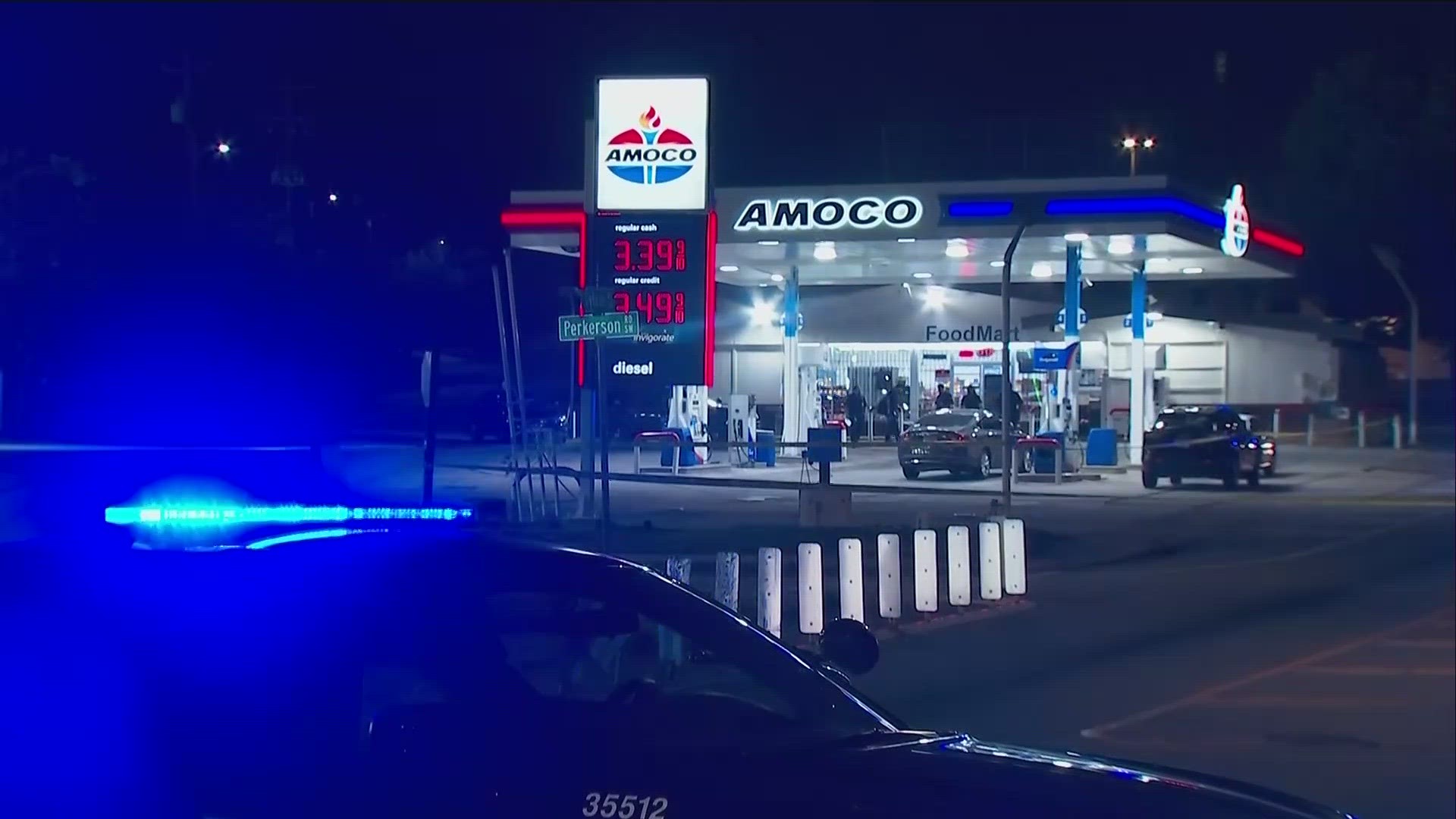 It happened at 1974 Sylvan Road in the southwest part of the city, which is an AMCO Gas Station.