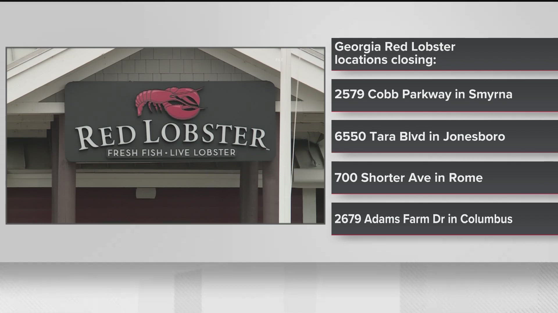 Amid the wave of franchise closures, four more local Red Lobster locations are set to close.