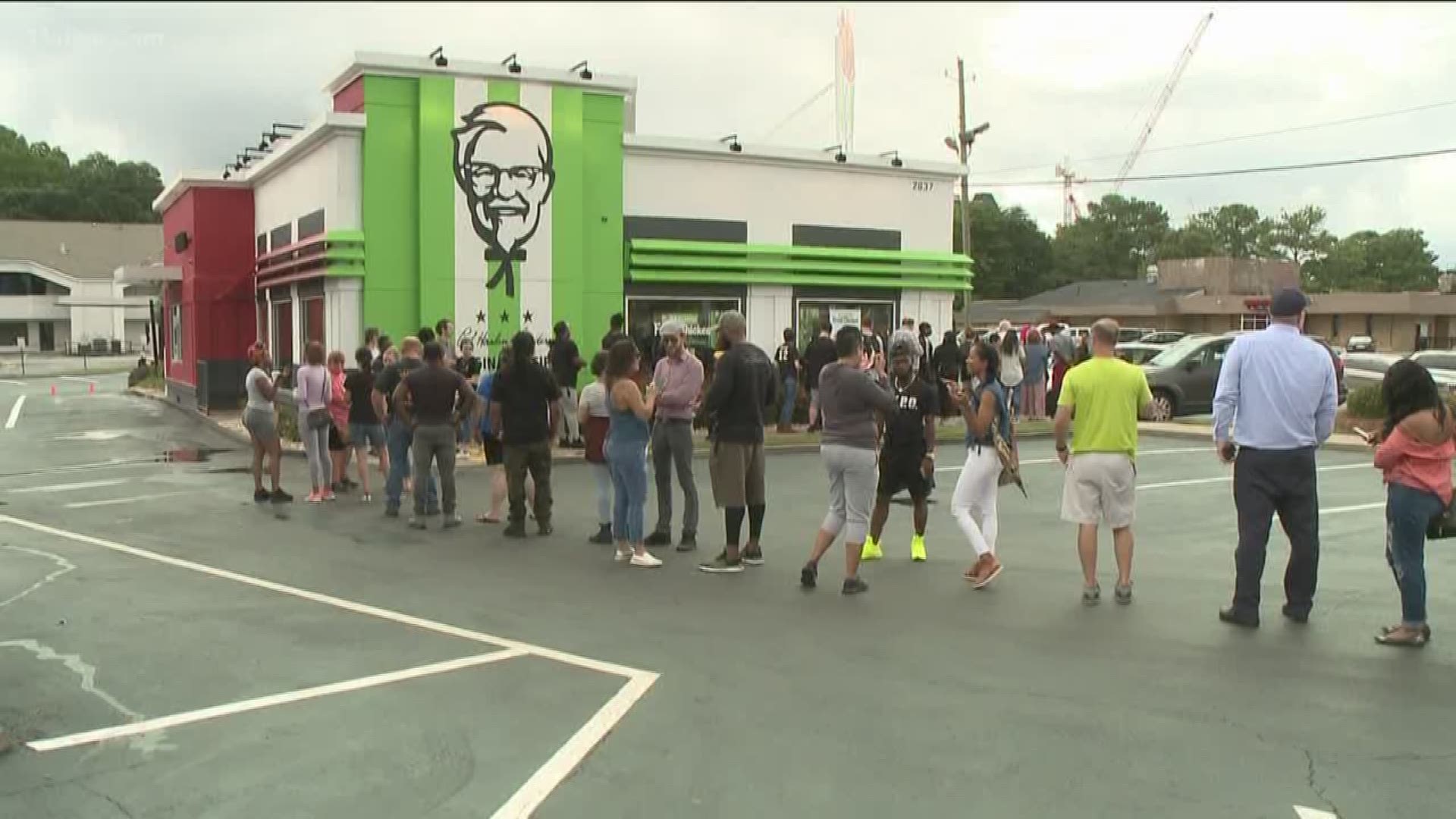 The company has plant-based chicken nuggets and boneless wings available at its Cobb Parkway restaurant on Tuesday.