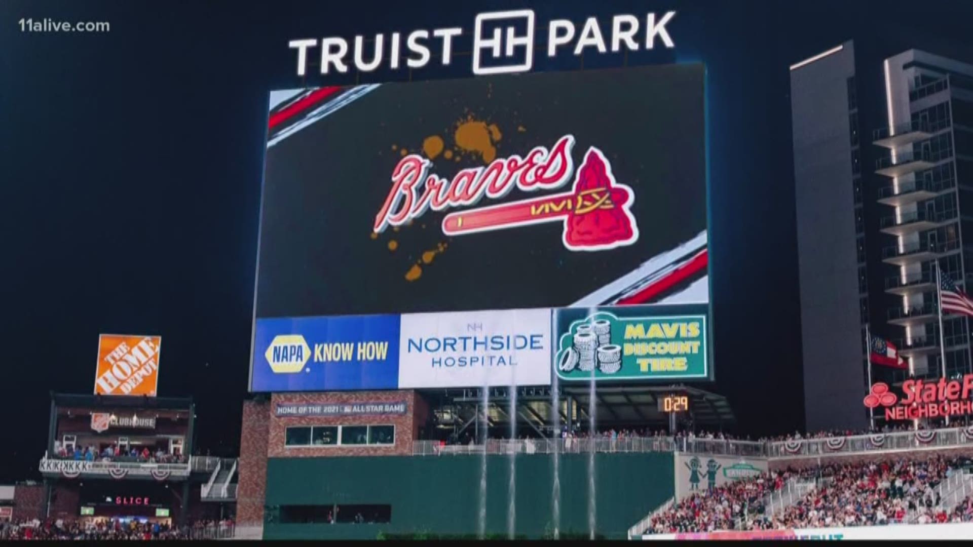 The name 'Truist Park' was unveiled Tuesday as the new home of the Braves.