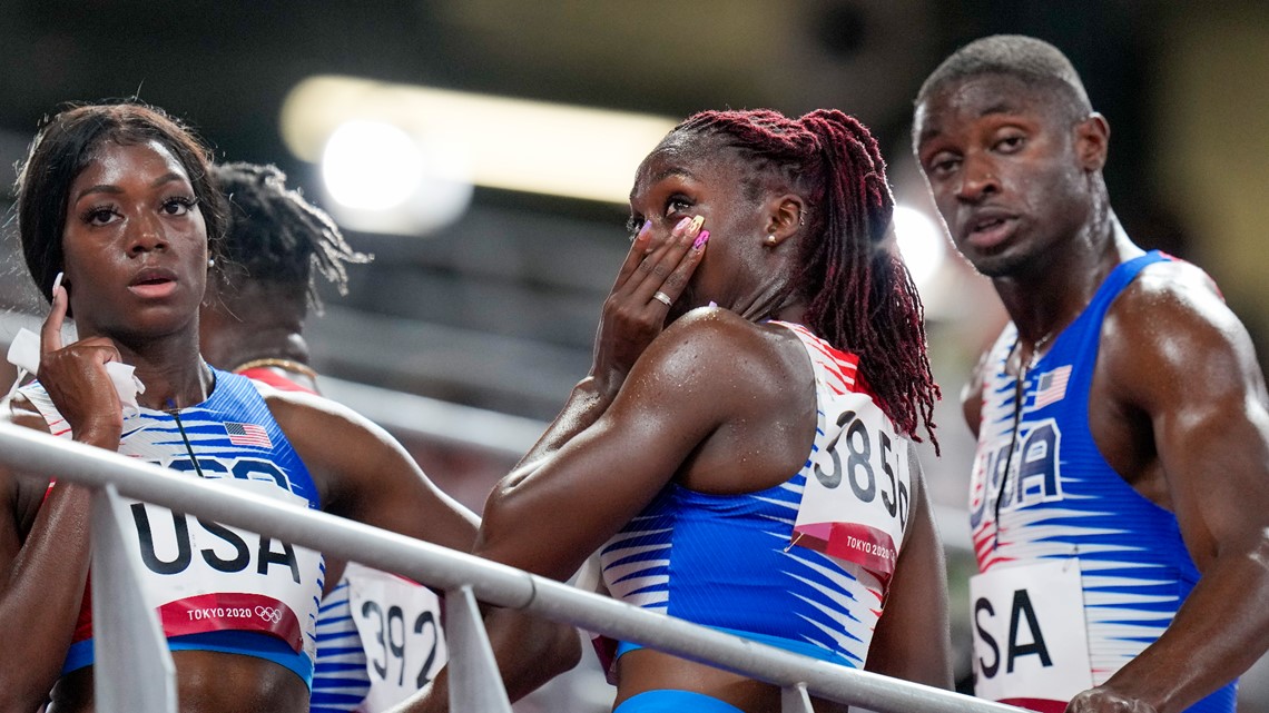 Olympics US track in 4x400M mixed relay