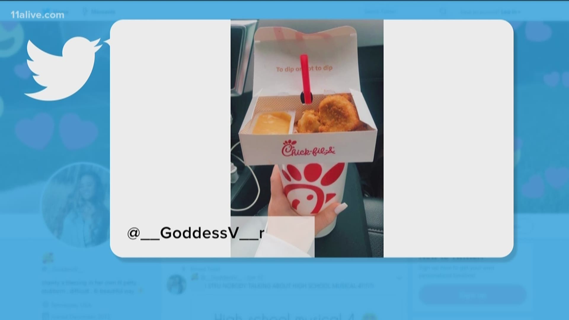 A Georgia woman shared a photo where she combined her drink and chicken nuggets meal from Chick-fil-A. Chick-fil-A is now available for delivery through DoorDash.