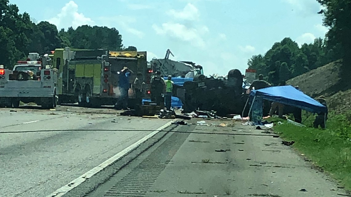 Franklin County crash kills 7 on I85