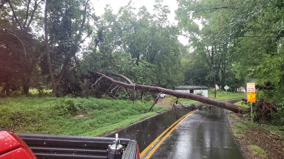 Photos Downed Trees Power Lines And Flooding Heavy Rain Severe