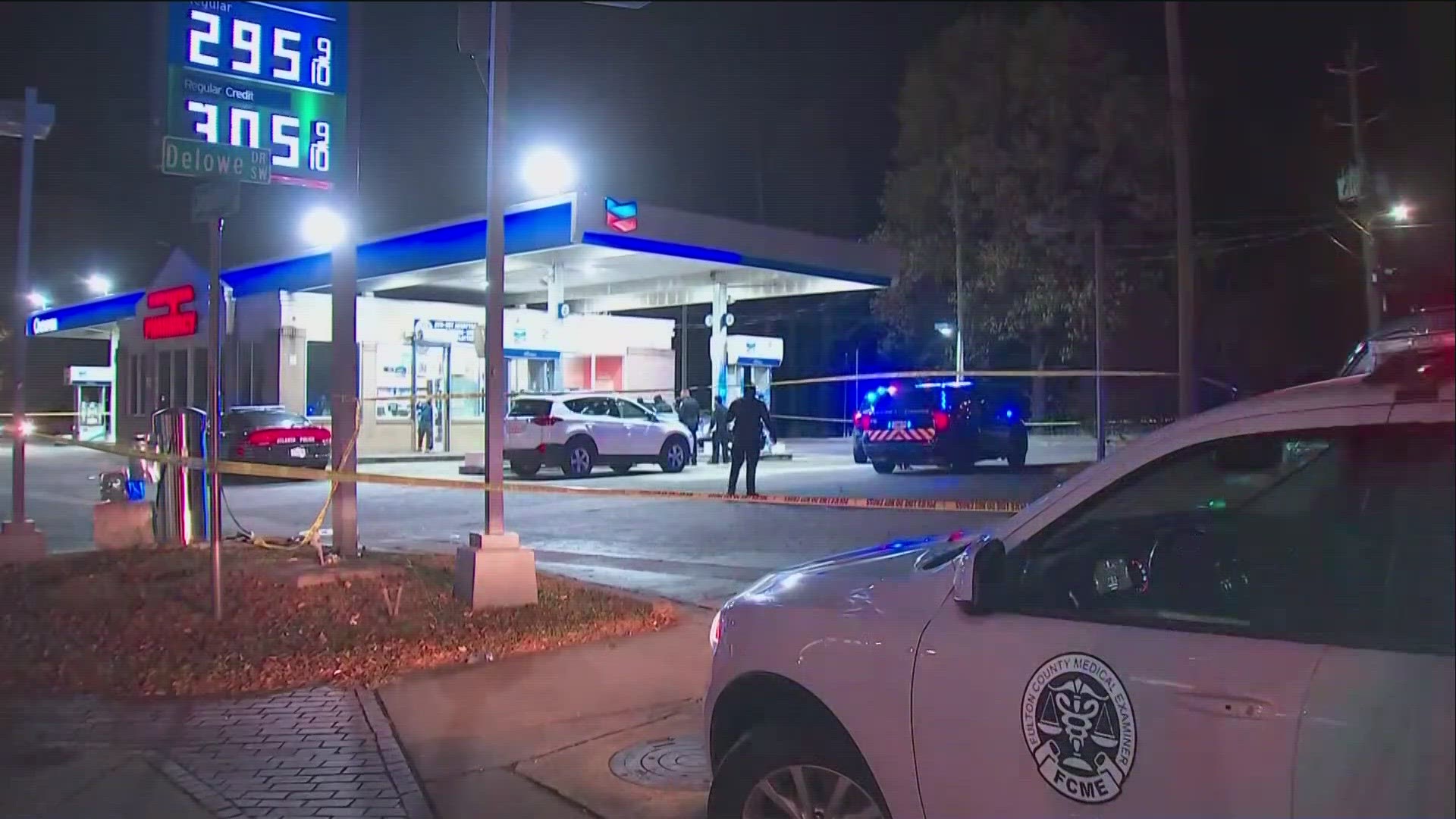 It happened around 10:30 p.m. at a Chevron gas station on Campbellton Road SW, according to Atlanta Police Department.