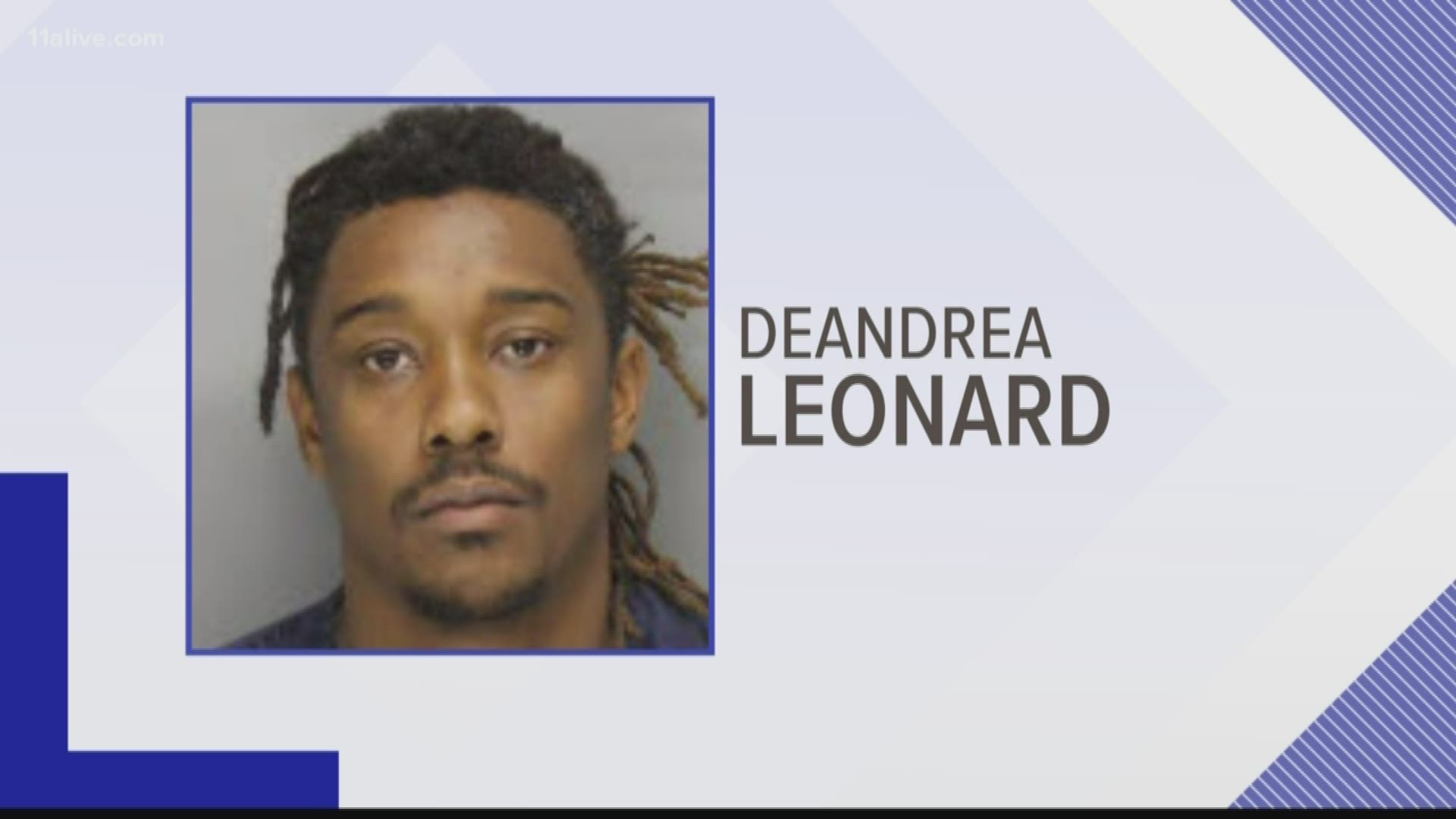 Police began chasing 34-year-old Deandra Trevon Leonard as he walked along the center turn lane of a busy street, pushing the children in a stroller.