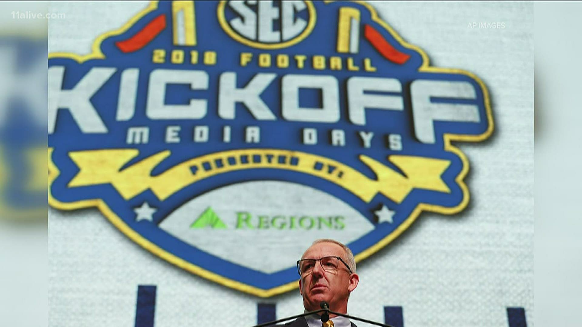 SEC Commissioner Greg Sankey talks about planning constantly while having numerous backup plans. He's cautiously optimistic about SEC Media Day in Atlanta this year.