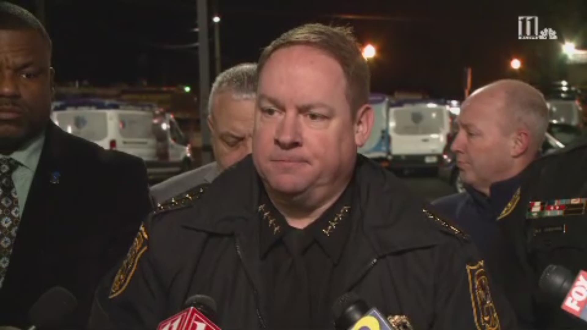 Police Chief James Conroy confirmed the death of one of his officers during an emotional press briefing Thursday night.
