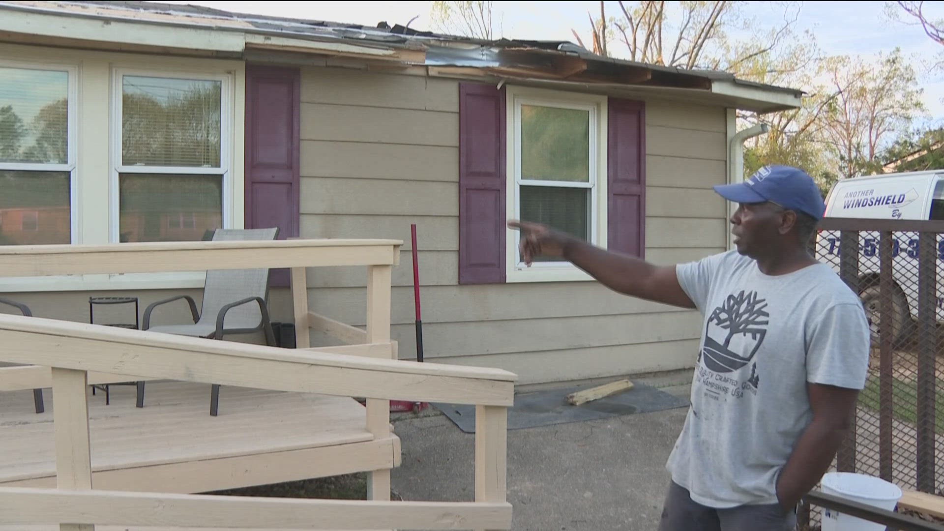 Rockdale County residents continue the clean-up process four days after an EF-2 tornado.