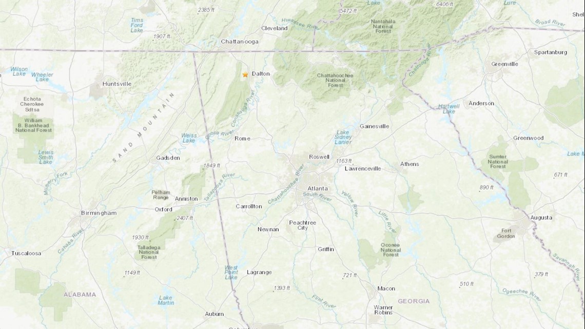 Earthquake dalton ga